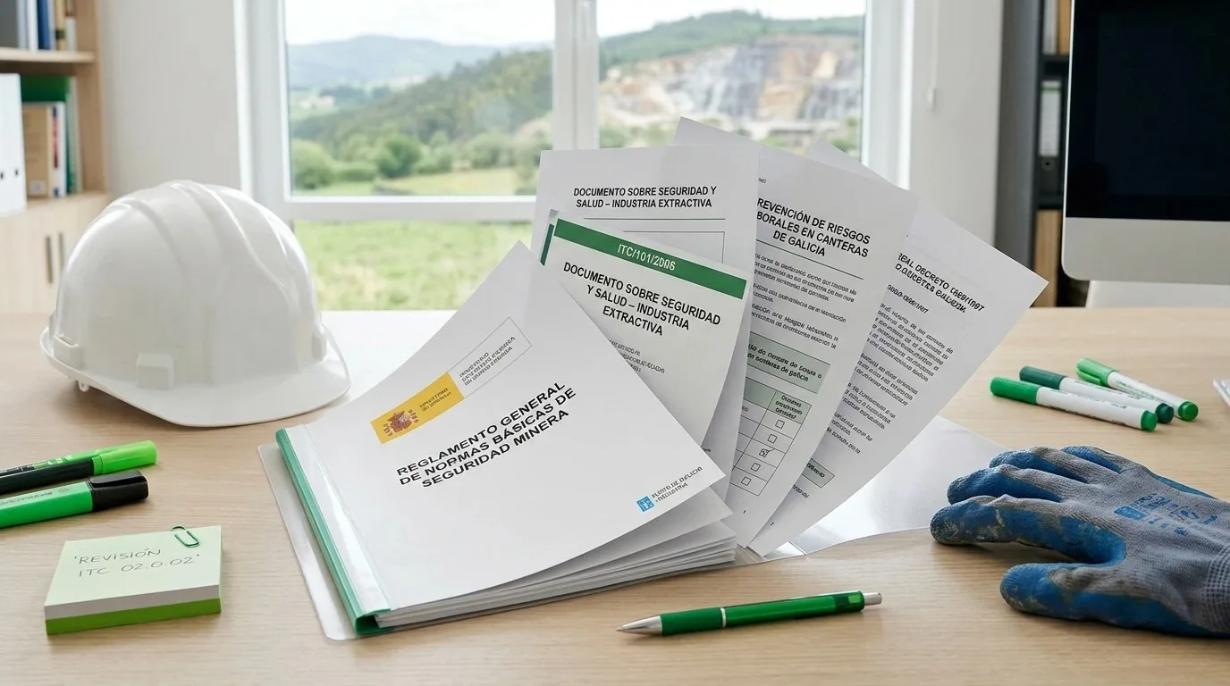 Documentos técnicos del sector de los áridos en Galicia